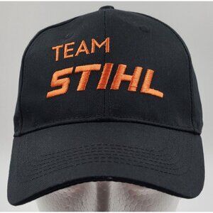 Team Stihl Adjustable Snapback Black Stihl Outfitters Baseball Hat Cap New